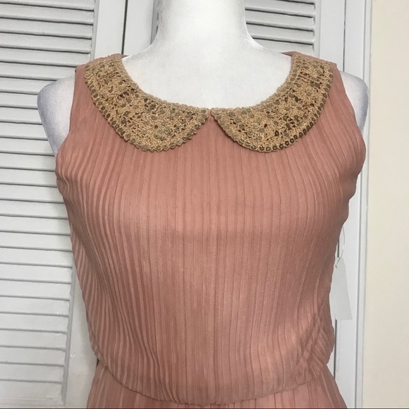 NWT Pink & Gold High Low Dress by Janette Fashion - Picture 2 of 5